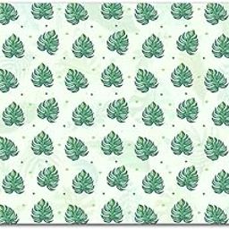 Lentikart 3D Lenticular Table mat Set of 4 | 12 x 18 in | Water Resistent,Anti Skid,Wipe Clean for Dining Table| Green Leaves Nature Design-image-52