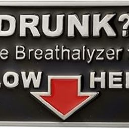 Adult Mens Drunk Free Breathalyzer Test Blow Humor Belt Buckle Black-image-24