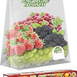 Shalimar plastic Zip 'N' Slider Bag Size Medium (25.5 cm X 28 cm) Zip Lock/Vegetable/Fridge/MultiPurpose Storage Bag Pack of - 1 (15 Bags) Reusable and Reclosable with Slider Lock-68