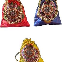 Potli bag (Pack of 12) For Pooja and return gift | Potli bag for Return gift for pooja and Ceremonies (pack of 12)-image-27