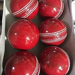 Professional Cricket Leather Balls, Red, Set of 6-image-26