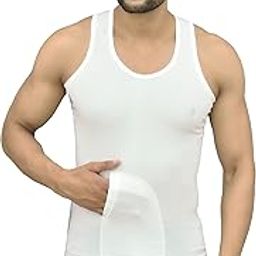 MUSTT WHITE INTERLOCK POCKET VEST for MEN and BOYS PACK of 1-image-5