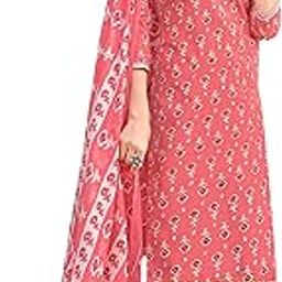 Women's Pure Cotton Batik Printed Unstitiched Salwar Suit Dress Material with Cotton Printed Dupatta-14