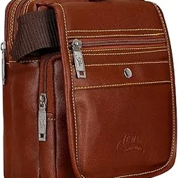 leather world Leatherette Tan Sling Bags Men Messenger Bags Cross Body Bags Girl-picture-49