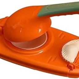 2-in-1 Manual Dumpling Maker, Orange Kitchen Tool, 27.5 cm Length, with Ergonomic Handle,Gujiya Maker, Momo Moulds,Gughra Maker-15