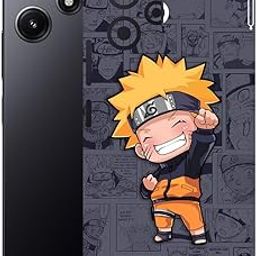 AtOdds - Poco M6 PRO (5G) Mobile Back Skin Sticker - Lamination - Rear Screen Guard Protector Film Wrap (Coverage - Back+Camera+Sides) (Design - Naruto)-image-62