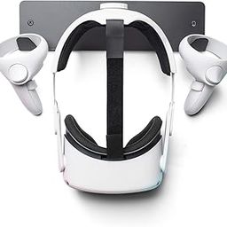 VR Headset Wall Mount Storage Stand Hook for Oculus Quest 2,Quest,Rift-S, HP Reverb G2, HTC Vive, Vive Pro, Cosmos, Elite, Valve Index,Playstation VR (Black)-18