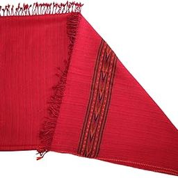 Handwoven Dark Red Kullu Shawl – 100% Pure Sheep Wool with Traditional Himalayan Craftsmanship-picture-38