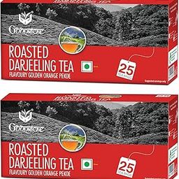 GOODRICKE Roasted Darjeeling Tea Bags - 25 TeaBags (Pack of 2) | Flavoury Golden Orange Pekoe | Premium Black Tea with Rich Taste & Flavor-image-75