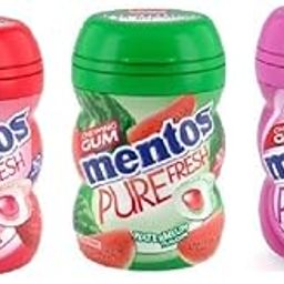 Mentos Pure Fresh Variety Pack ,Strawberry, Watermelon, Bubble Fresh 20g Pack Of 3 (Imported)-image-24