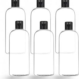 Thinqkart Select 500ml Refillable Empty Clear Plastic Sample Mini Bottle With Flip Caps For Fine Drop Liquid Atomizer Sanitizer Air Travel Loations Beauty Makeup (6)-image-86