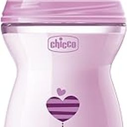 Chicco Natural Feeling 250ml Baby Milk Feeding Bottle with Wide Neck, Anti-Colic for Easy Milk Flow, For Babies & Toddlers 2m+ (Pink)-picture-32