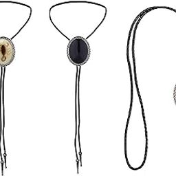 calandis ™ PU Bolo Tie Necktie Costume Wedding Halloween Necklace Handmade Fancy Dress Brown | Bolo Ties | Mens Jewelry-picture-20