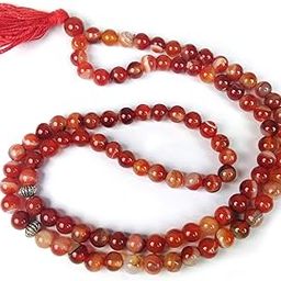 Reiki Crystal Products Natural Crystal Stone Red Botswana Agate Hakik Tasbeeh for Muslim Prayer 99 Beads-image-16