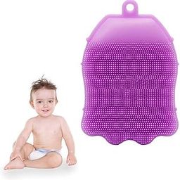 Bhavyam multifunction silicone bath brush body scrubber for baby kids childern, Anti Cellulite bath gloves exfoliating body scrubber for baby shower(1,small,multicolour)-image-98