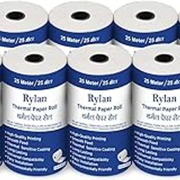 Rylan Thermal Receipt Paper Roll - 80mm(3 inch) x 25 Meter - Pack of 10 Rolls-image-36