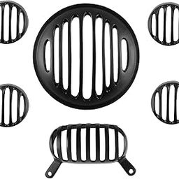 Gate 7 Heavy Metal Protective Headlight Grill Set for Thunderbird Bikes (Old Models)-image-80