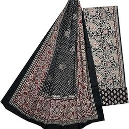 Women's Cotton Unstitched Salwar Suit Dress Material Hand Block Print Jaipuri Free Size 3325-picture-23