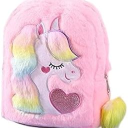 Plush Unicorn Backpack-Cute Plush Unicorn Toddler Small Backpack, Small Bags for Nursery,Soft Lightweight Travel Bags for Girls,Multi Colour || Kids Bag-image-30