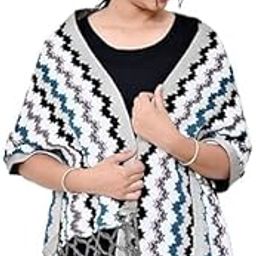 Wool Stole For Women Warm And Soft Strips Design Stole For Daily Use Warm Stole/Shawl For Cozy Winter For Women, Girls And Ladies Set Of 1-image-9