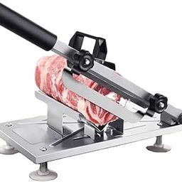 THW Manual Frozen Meat Slicer Beef Slicing Machine Mutton Cutter Stainles Steel | Alloy Steel Blade Stainless Steel Body Anti-Rust Labor-Saving Washable for Beef, Vegetables, Fruits-30