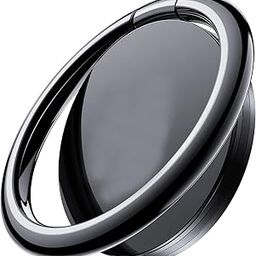 Mizi Cell Phone Ring Holder Finger Grip Stand - 360° Rotation Metal Kickstand for Magnetic Car Mount, for All Smartphones & Tablets - Black-18