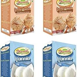 Dharmasut 2 Butterscotch + 2 Vanilla Instant Ice Cream Mix Powder|Combo Of 4-image-77