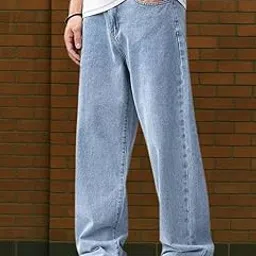zaysh Men Relaxed Fit Relaxed Fit Jeans Light Blue Colour (SNS01-ZSH)-picture-13