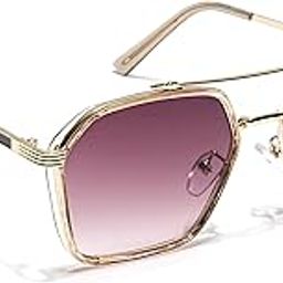 UV Protected Square Sunglasses for Men & Women-image-91