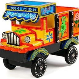 Toolart Wood Truck Vehicle Toy, Multicolour-image-44