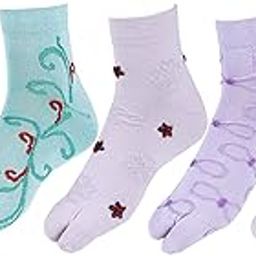 Women's Ankle Self Design Cotton Multicolored Thumb Socks (Pack of 5 Pairs)-38