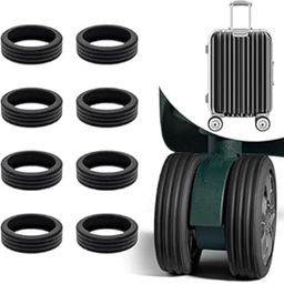 HR MALL Luggage Wheel Silicone Protector Cover 16PCS Trolley Wheel Cover Silicone Shock Absorption Wheel Cover for Trolley Bag Suitcase Wheel Cover Silicone for Most 16 Spinner Wheel Bag/Chair (16)-47