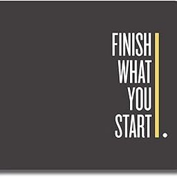 MM9E Non-Slip Finish What You Start Motivational Quotes A9 Printed Mouse Pad-picture-15