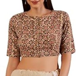 Beige Cotton Geometric Printed Blouse_MD-RF-VF-04-image-64