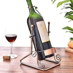 Lavish Craft Rotatable Wine Rack Stand - Wrought Iron Bottle Holder for Home, Wedding, Party Decor - Storage Shelf (3L)-image-18