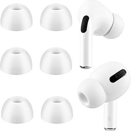REDWIND Silicone Replacement Ear Tips for AirPods Pro & Pro 2, 3 Pairs Noise Isolation Anti-Slip Earbuds Eartips with Free Portable Storage Pouch Case (White, M-3 Pairs)-image-43