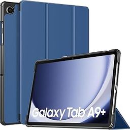 CERLINK Smart Case Cover for Samsung Galaxy Tab A9+/A9 Plus 11 Inch 2023, Slim Lightweight Stand Hard Back Shell Protective Cover for Galaxy Tab A9+ Tablet (DarkBlue)-image-46