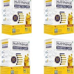 JUBILANT Nutrihance| Nutrition Drink (350 g Mango Badam Flavored) x Pack of 4-image-60