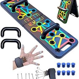 DFF Push Up Board System - 15 in 1 Body Building Exercise Tools and Finger Gripper Combo Pack - Workout Push Up Stands, Training System for Men and Women-20