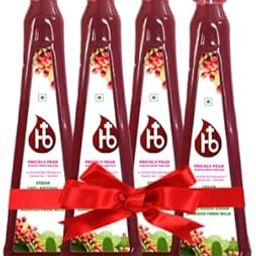 HB+ Prickly Pear Fruit Nectar Juice, Powerful Antioxidant, Sweetened with Stevia, Red, 750 ml (Pack of 4)-20