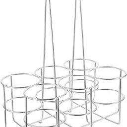 IKTU Wine Rack Beer Wire 6 Bottle Beer Carrier Beverage Carrier Beer Soda Bottle Storage Crate Drink Holder for Restaurant Bar Pub KTV Brew Party Water Bottle Carrier-image-50