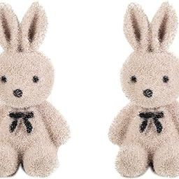 Earring For Women dramatic Light Brown Rabbit Shape Soft Cloth Material Small Stud Earrings For Girls and Womens-image-81