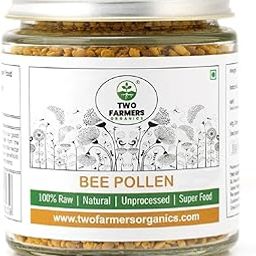 Two Farmers Organics Bee Pollen 100% Raw & Unprocessed – Natural Plant-Based Protein – 100g (Glass Jar)-image-53