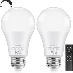 TOBUSA A19 LED Bulbs with Remote Control, 9W LED Bulbs, 60W Equivalent, 3000K-6000K, Dimmable Bulbs with E26 Base, 800 Lumens, LED Bulbs with Timing/Memory Function, Ideal-image-47