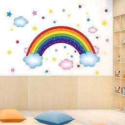 JAAMSO ROYALS Cartoon Colored Rainbow Stickers for Walls of Home, Wall Sticker for Living Room, Wall Stickers for Home, Wall Painting Stickers, Living Room Wall Stickers (60 CM X 90 CM)-image-47