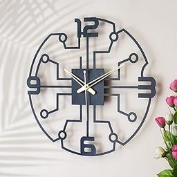Ingo creation Morden Metal Analog Wall Clock for Living Room Bedroom Office Kitchen Stylish Wall Clock for Home and Hall Designer Big Size Modern (ONE Key Hanger Extra)(English, 40 Cm)-image-14