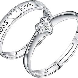 925 Silver Couple Rings | Gifts for Women and Girls | With Certificate of Authenticity and 925 Stamp | 6 Months Warranty*-image-45