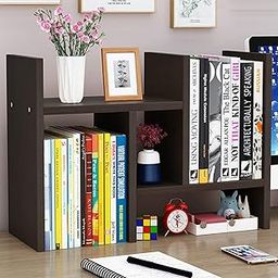 UniShop Wood Adjustable Display Shelf Desktop Organizer - Brown-picture-12