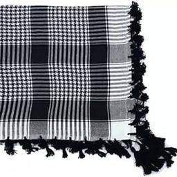 Black White Checkered Kufiya Scarf for Men Shemagh Keffiyeh | Arabic Desert Scarf for men| Muslim Haji Rumal | Traditional Arab Kaffiyeh | Palestinian | Tiger Rumal | Islamic Scarf for Men-image-62