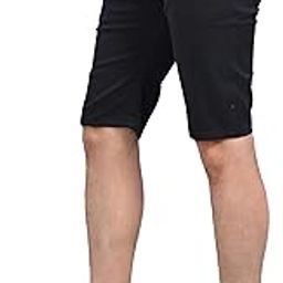 JH Retreat Men’s Stretchable Knee-Length Shorts with Drawstring | Slim Fit Casual Summer Wear | Stylish Solid Color Bottoms for Daily & Sports Use-image-18
